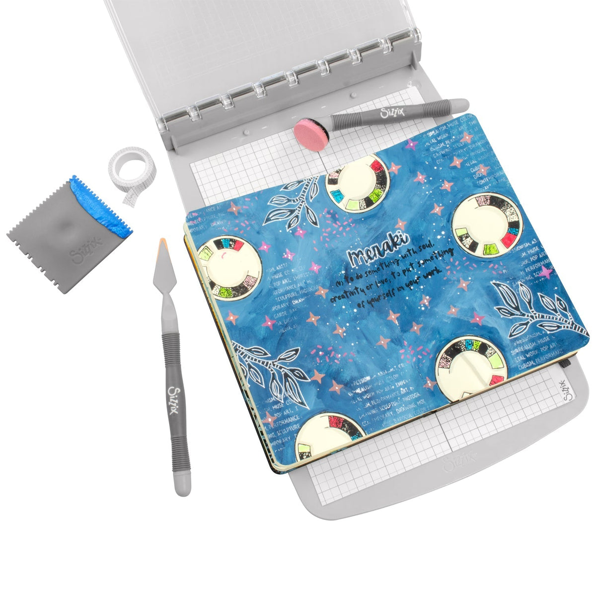 Studio Stempelset 7er-Pack / 3er-Pack Schablonen - "Create" von Cat Kerr - Kidis Art