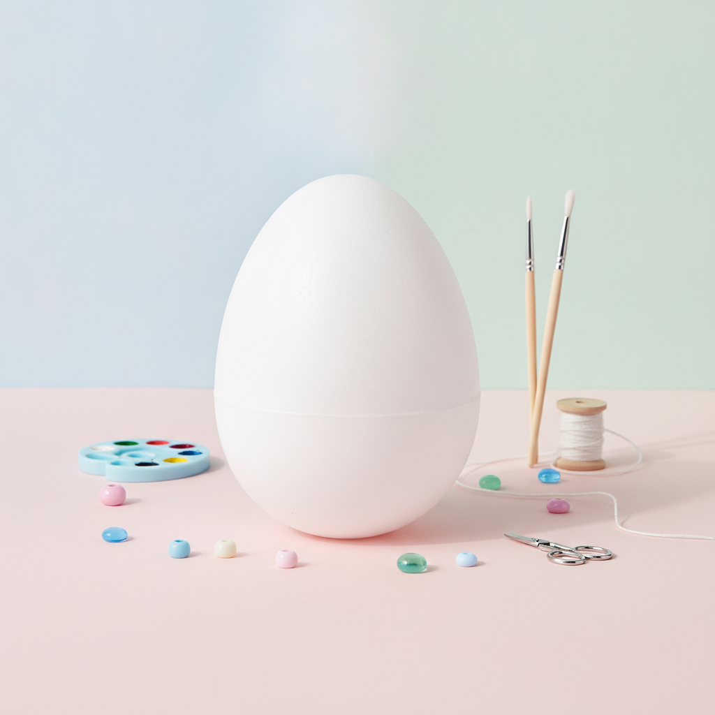 Styropor-Eier 8 cm 3St - Kidis Art