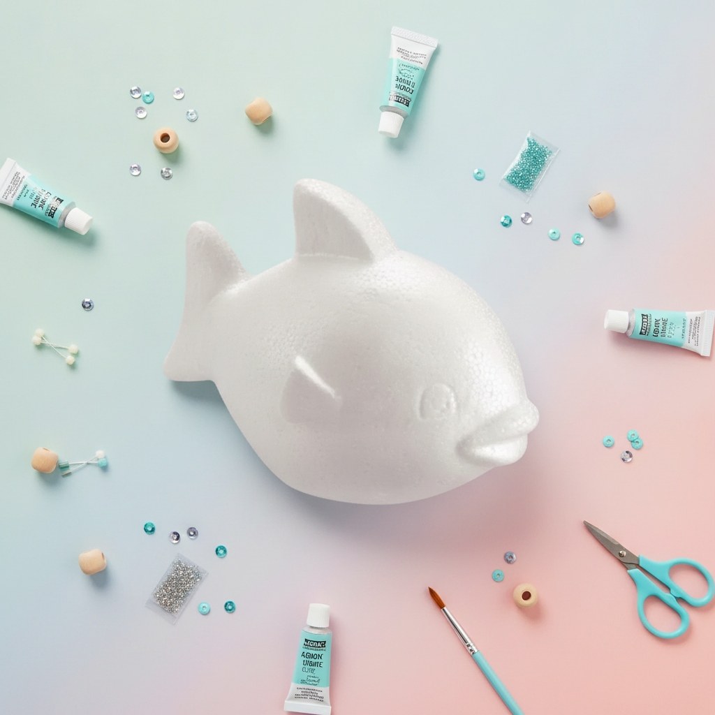 Styropor Fisch 13 cm - Kidis Art