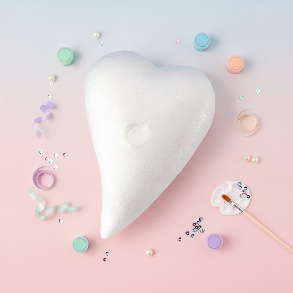 Styropor Herztropfen 8x5 cm - Kidis Art