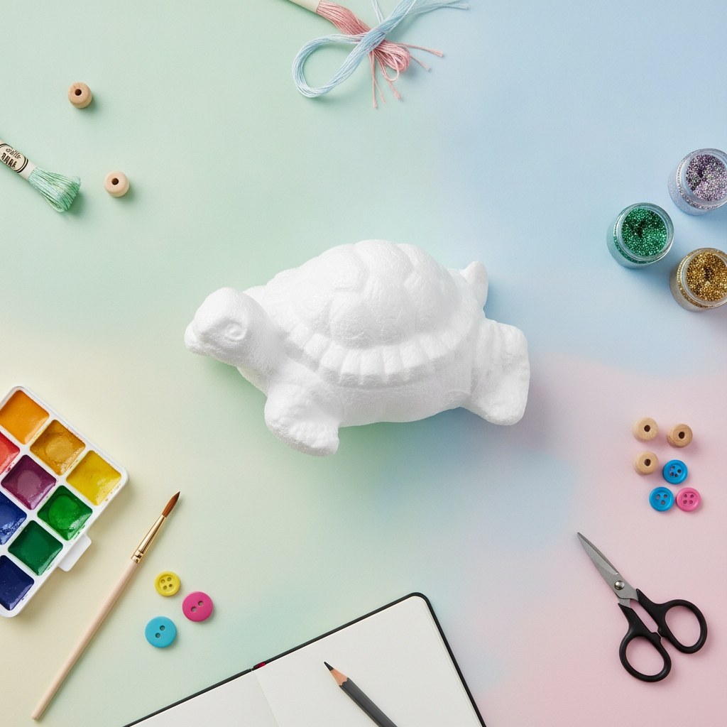 Styropor-Schildkröte 120mm - Kidis Art