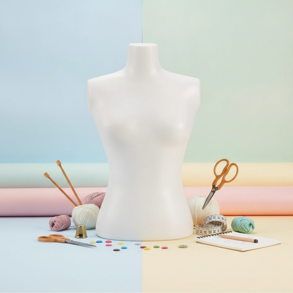 Styropor Torso Frau 30cm - Kidis Art