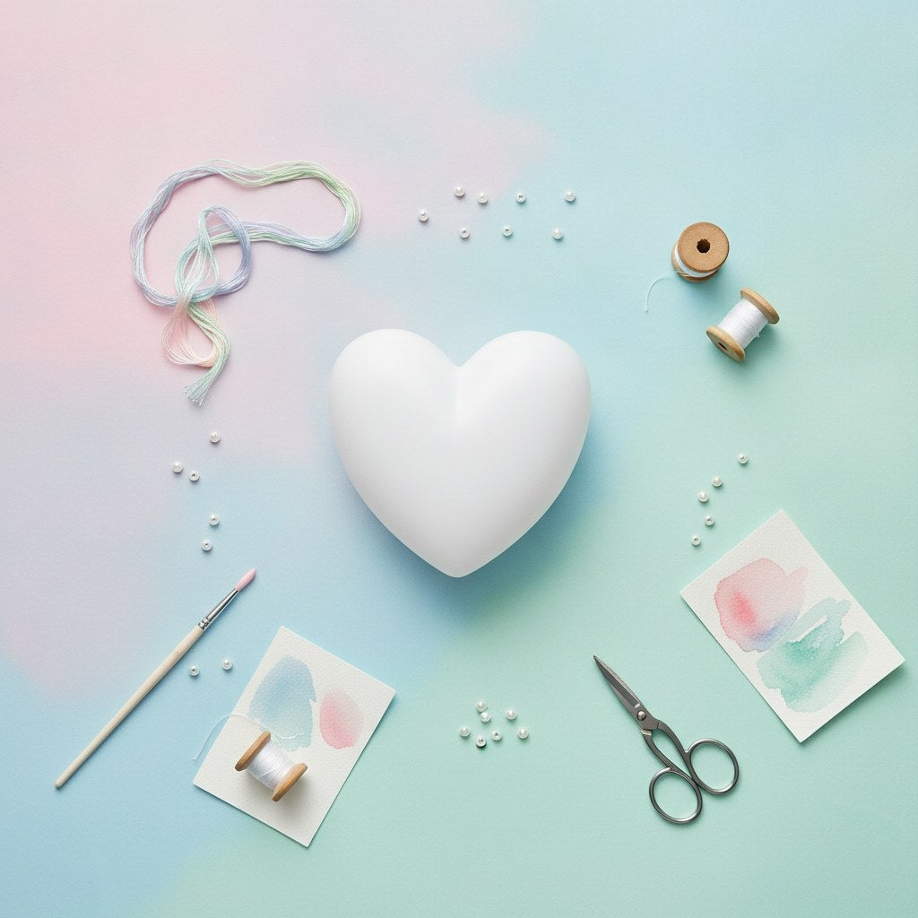 Styroporherz 5 cm - Kidis Art