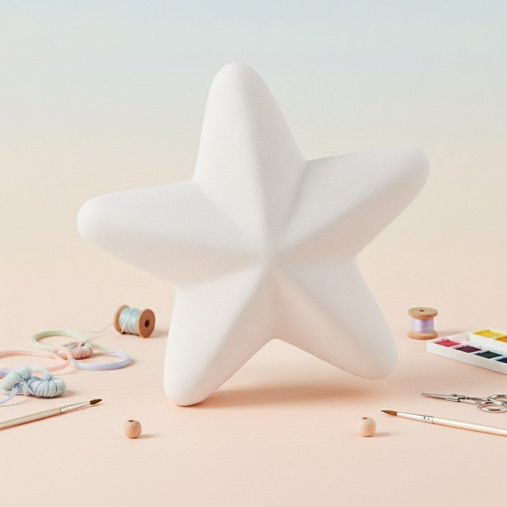 Styroporsterne, 7cm, 6St. - Kidis Art