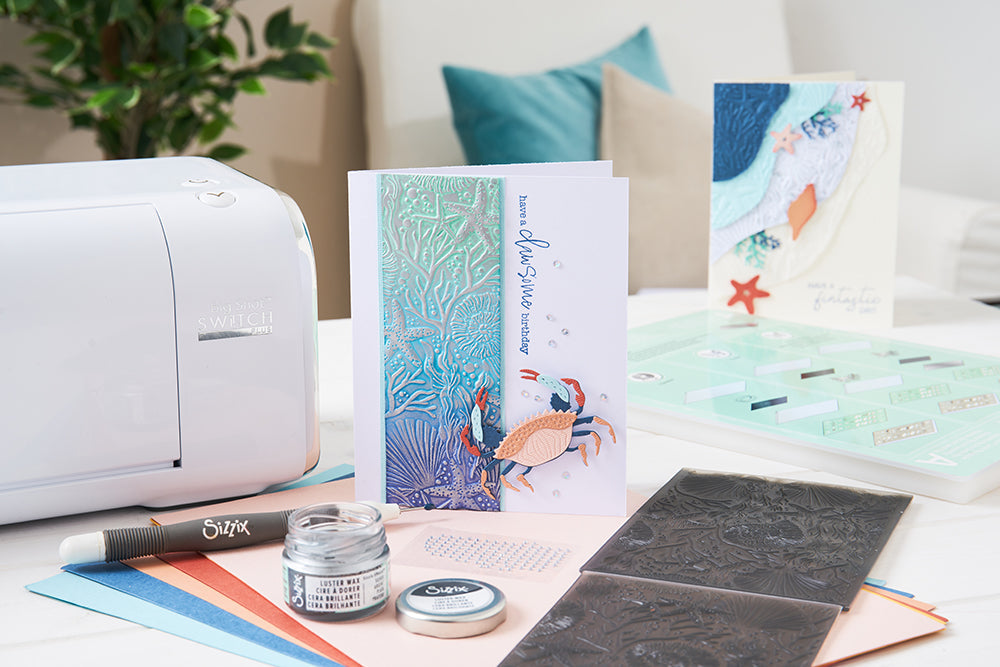 3-D Textured Impressions Prägefolder - Under the Sea by Kath Breen