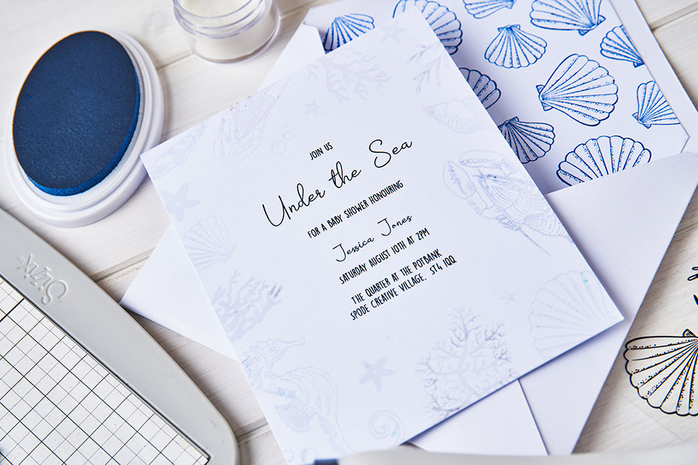 Klarsichtstempel 15 Stück - Ocean Elements by Lisa Jones