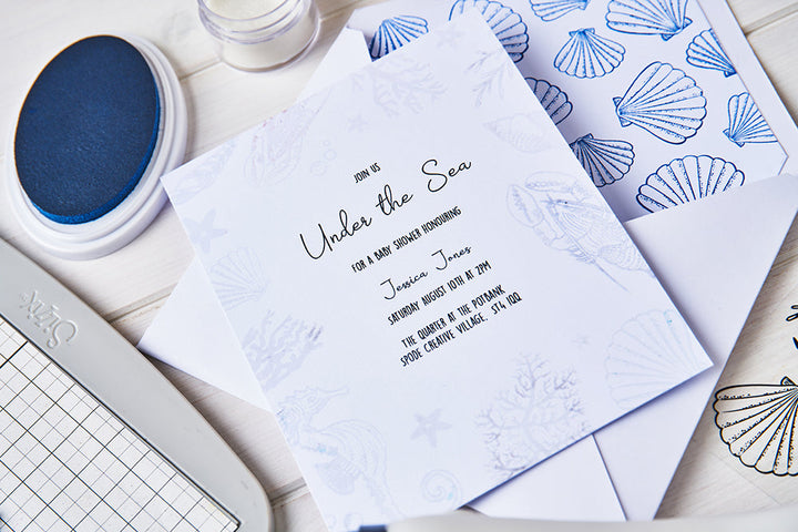 Klarsichtstempel 15 Stück - Ocean Elements by Lisa Jones