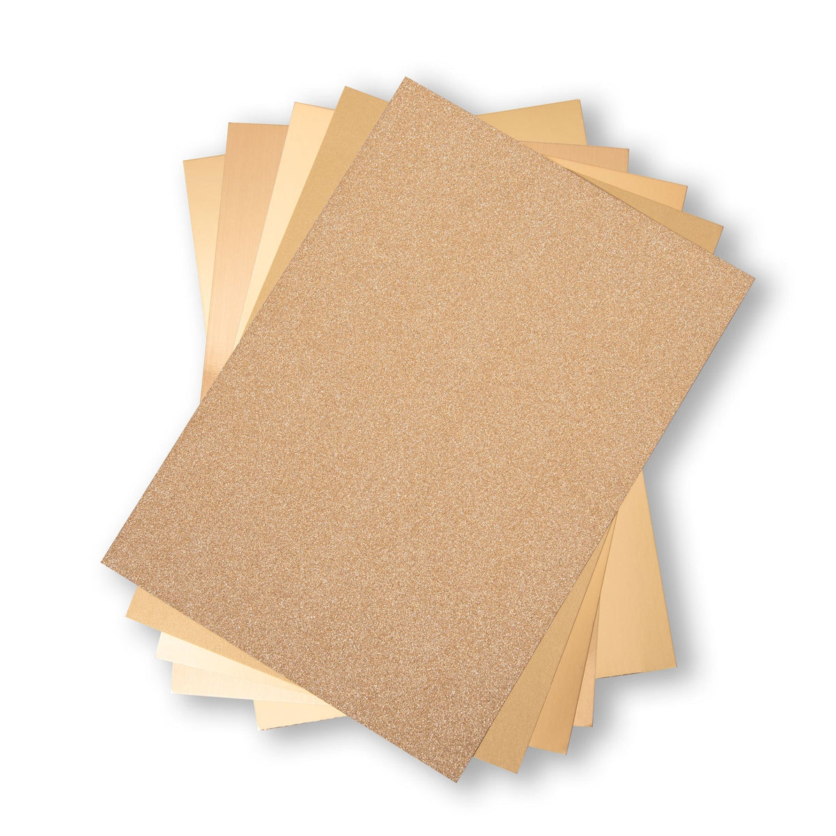 Surfacez - Das opulente Cardstock-Pack, Gold, 50 Blatt - Kidis Art