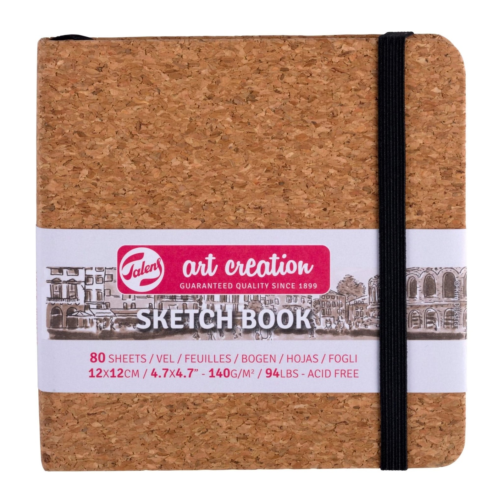 Talens Art Creation Skizzenbuch Kork | 12 x 12 cm, 140 g, 80 Bogen - Kidis Art