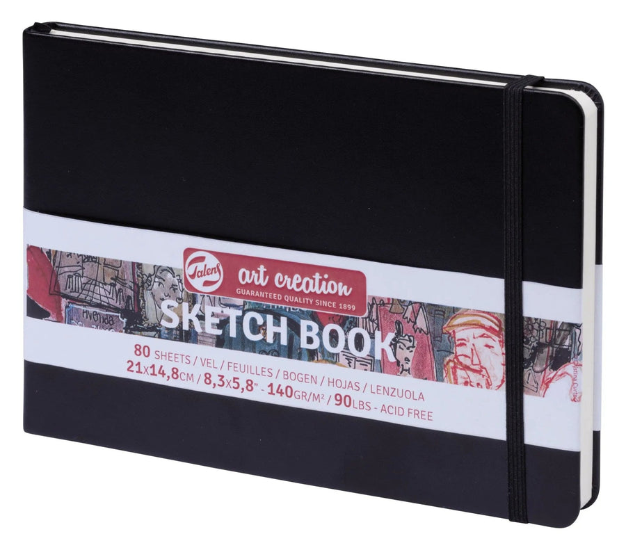 Talens Art Creation Skizzenbuch Schwarz 14.8 x 21 cm 140 g 80 Bogen - Kidis Art