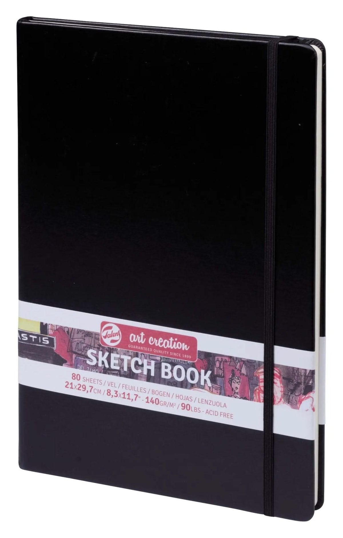 Talens Art Creation Skizzenbuch Schwarz 21 x 29.7 cm 140 g 80 Bogen - Kidis Art