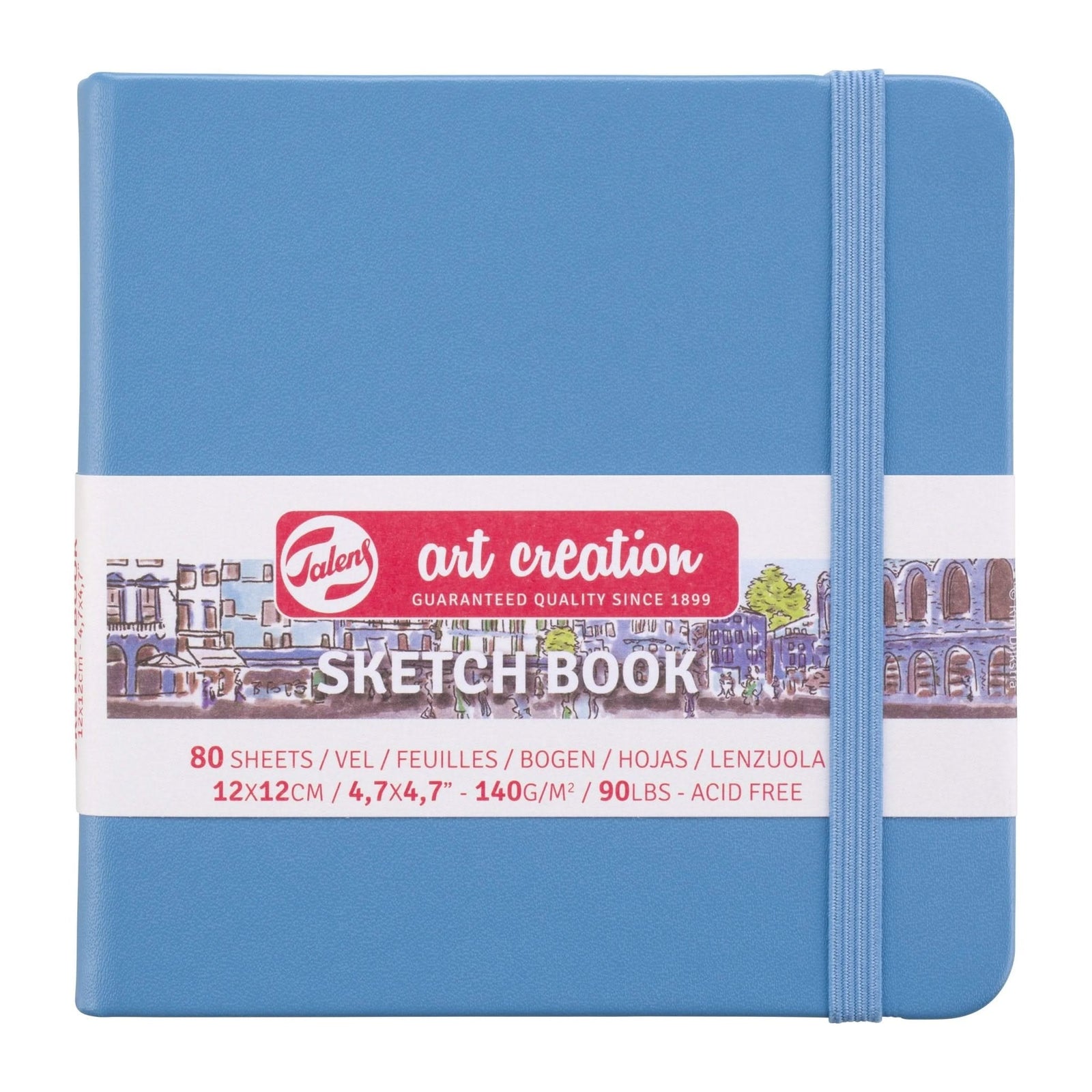 Talens Art Creation Skizzenbuch Seeblau 12 x 12 cm 140 g 80 Bogen - Kidis Art