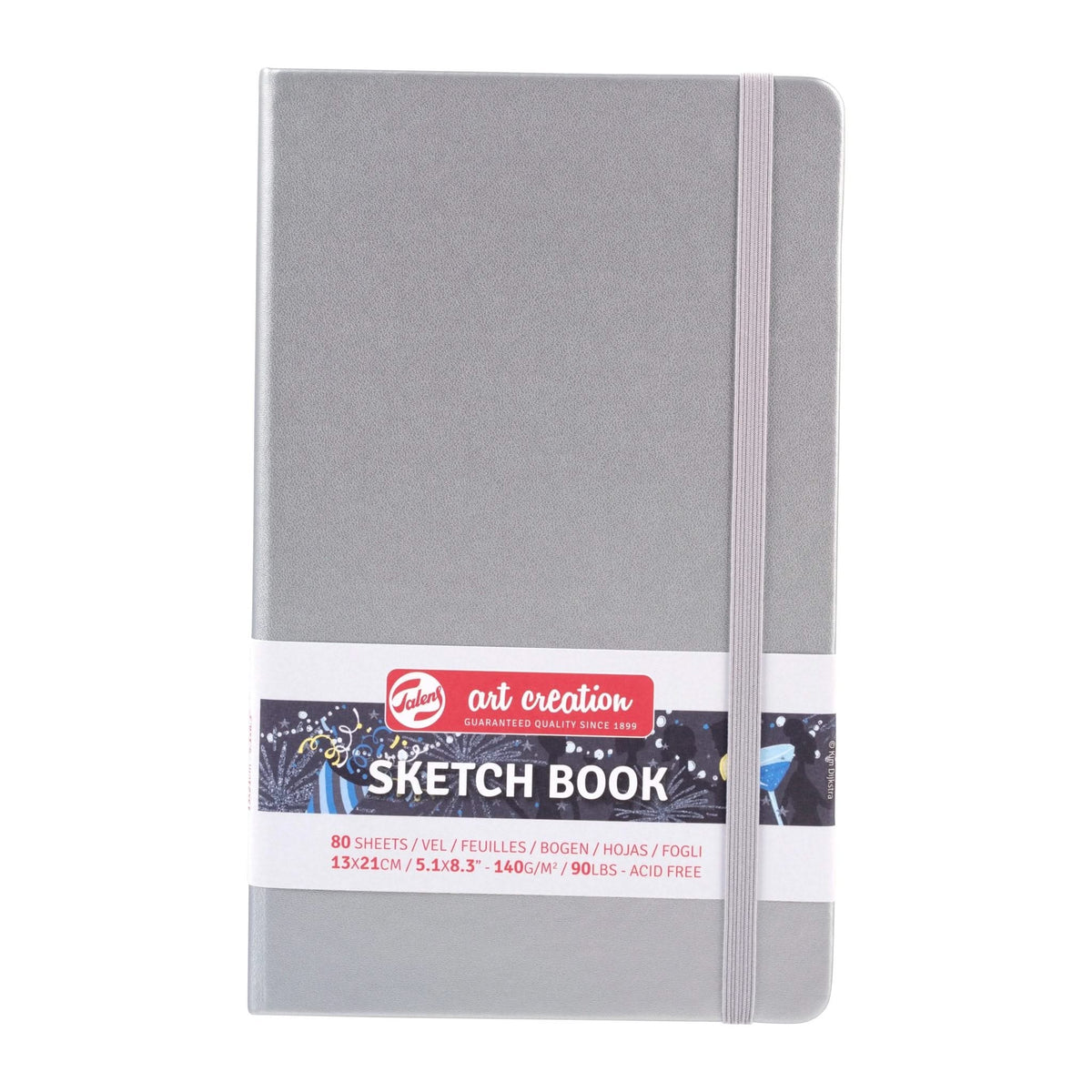 Talens Art Creation Skizzenbuch Silber glänzend 13 x 21 cm 140 g 80 Bogen - Kidis Art
