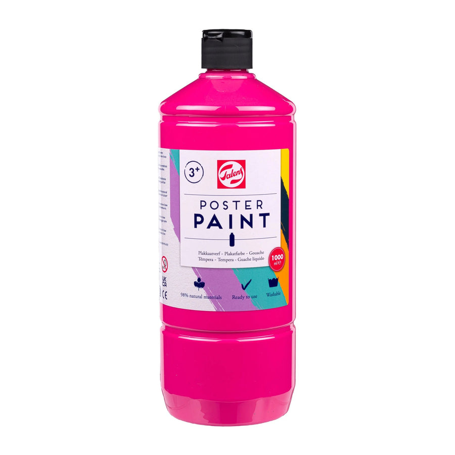 Talens Poster Paint Schulfarbe, 1 Liter, Rosa - Kidis Art