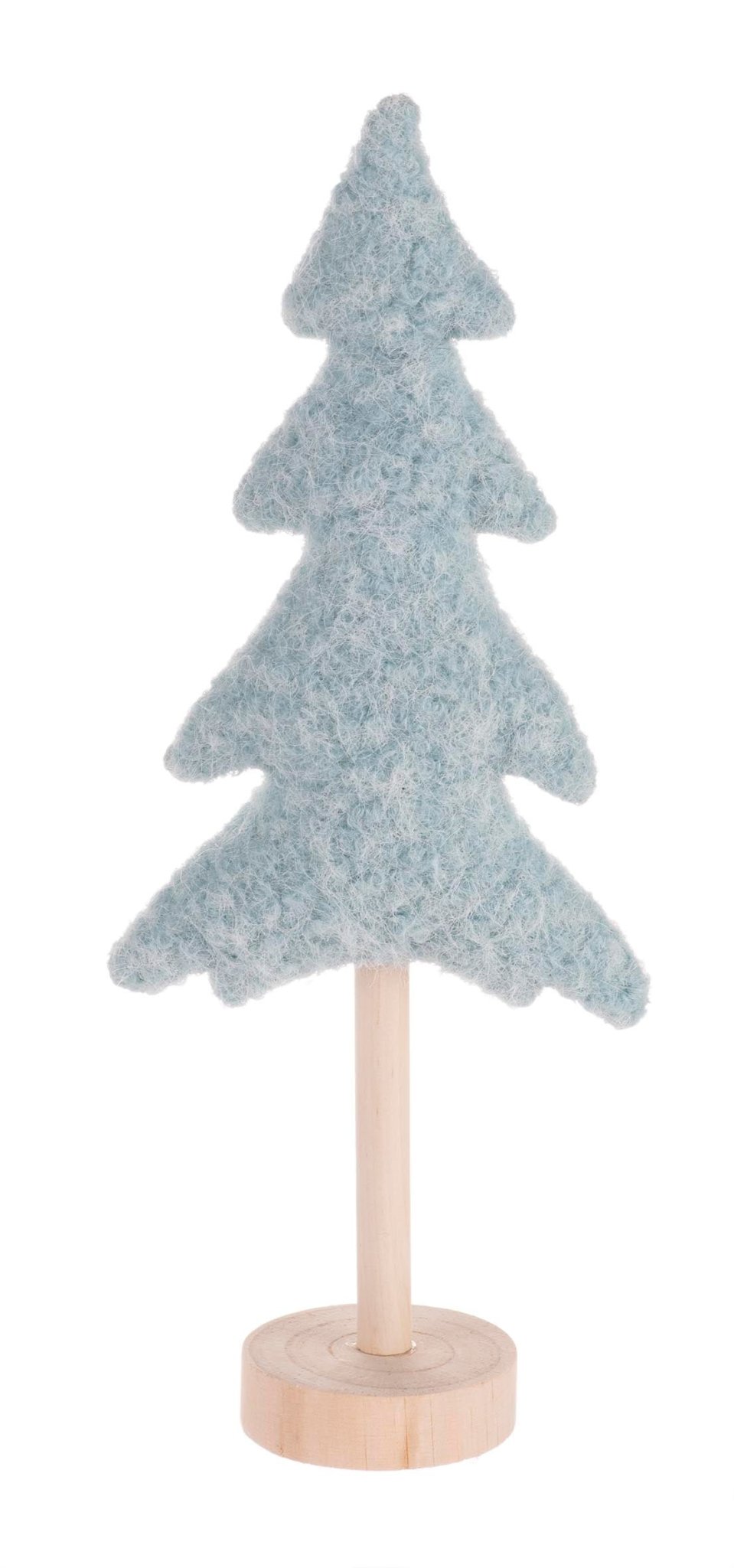 Tannenbaum Plüsch, 2-fach sort mint/petrol, 14x7x34cm - Kidis Art