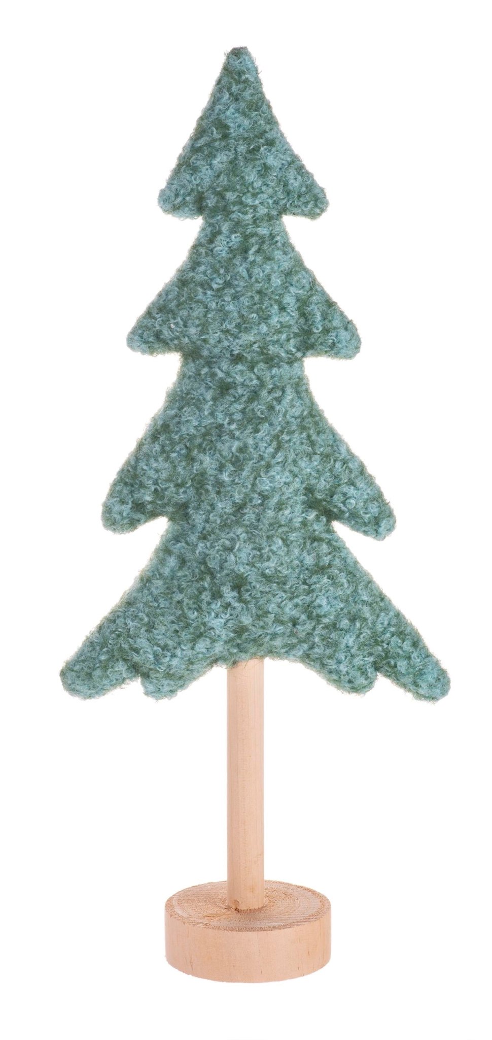 Tannenbaum Plüsch, 2-fach sort mint/petrol, 19x8x43cm - Kidis Art