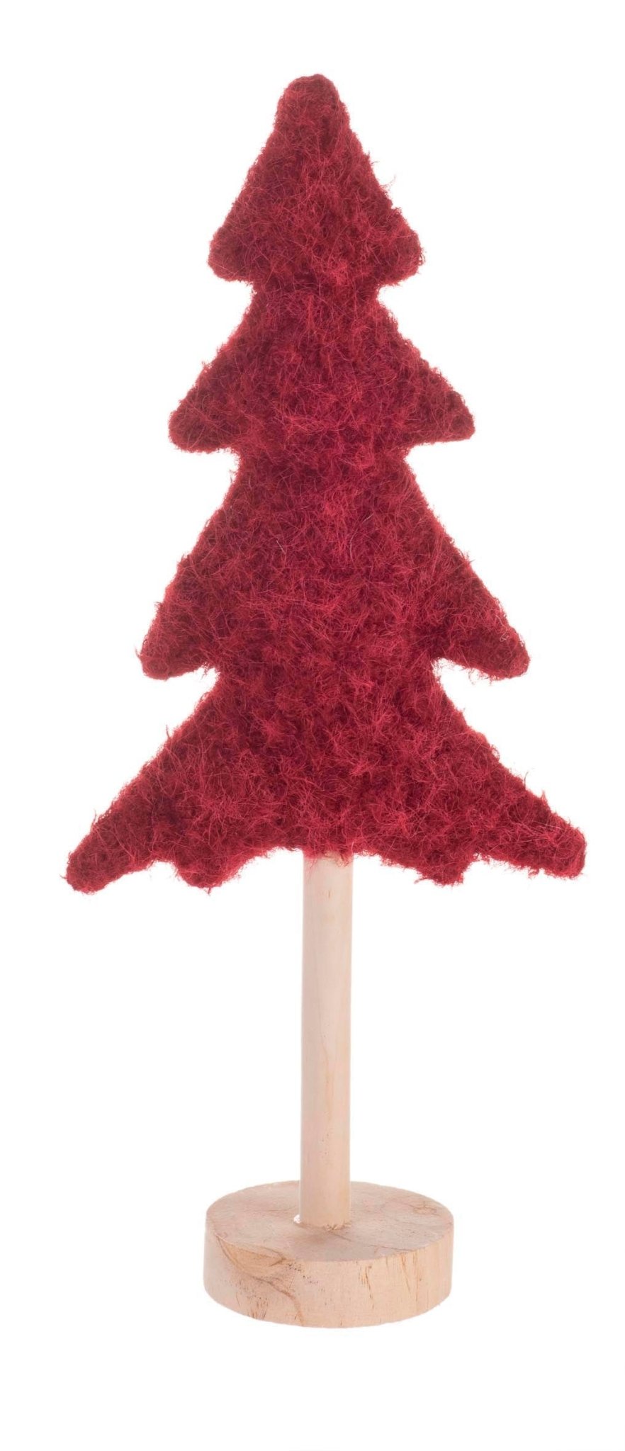 Tannenbaum Plüsch, rot 19x8x43cm - Kidis Art
