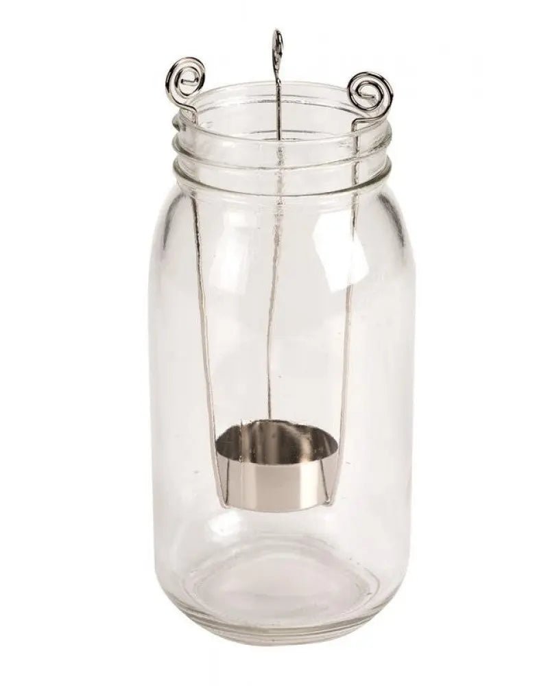 Teelichthalter Metall silberf. für Glas 15cm 2St - Kidis Art
