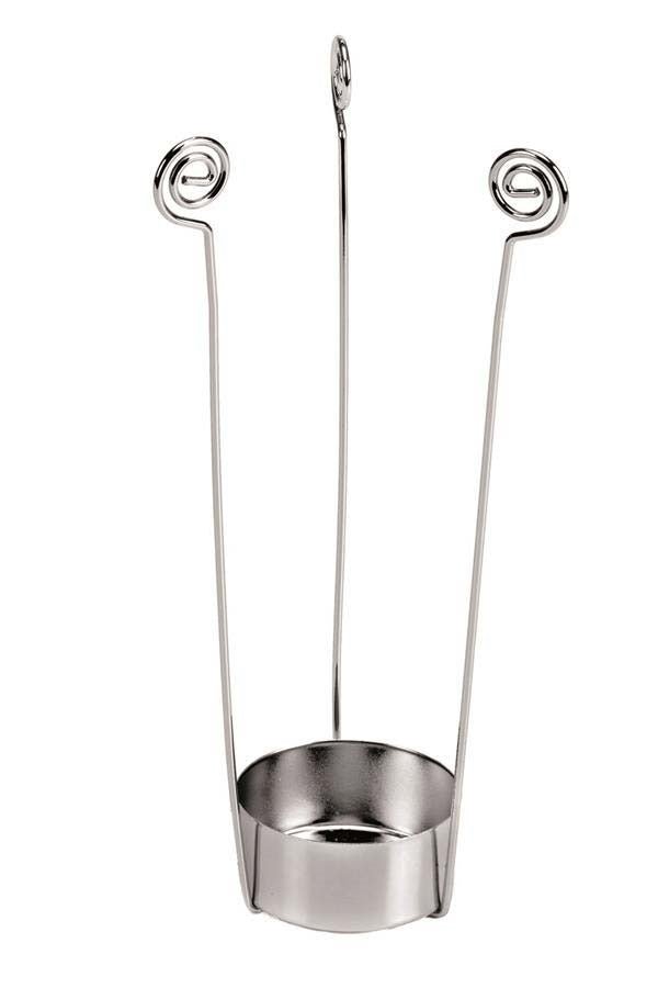 Teelichthalter Metall silberf. - Kidis Art
