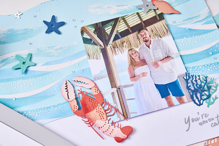 Thinlits Stanzset 10 Stück - Ocean Critters - Kidis Art