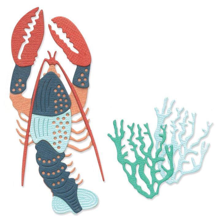 Thinlits Stanzset 10 Stück - Ocean Critters - Kidis Art
