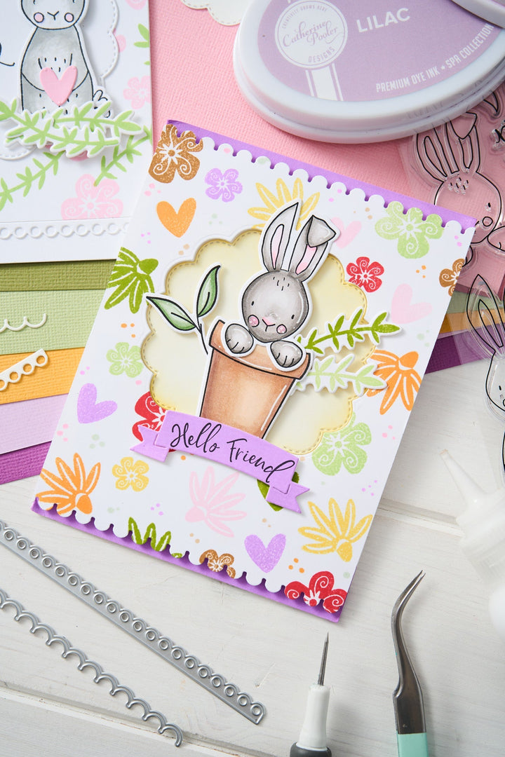 Thinlits Stanzset 15Stück - Bunny Bits &amp; Blooms 2 by Catherine Pooler - Kidis Art