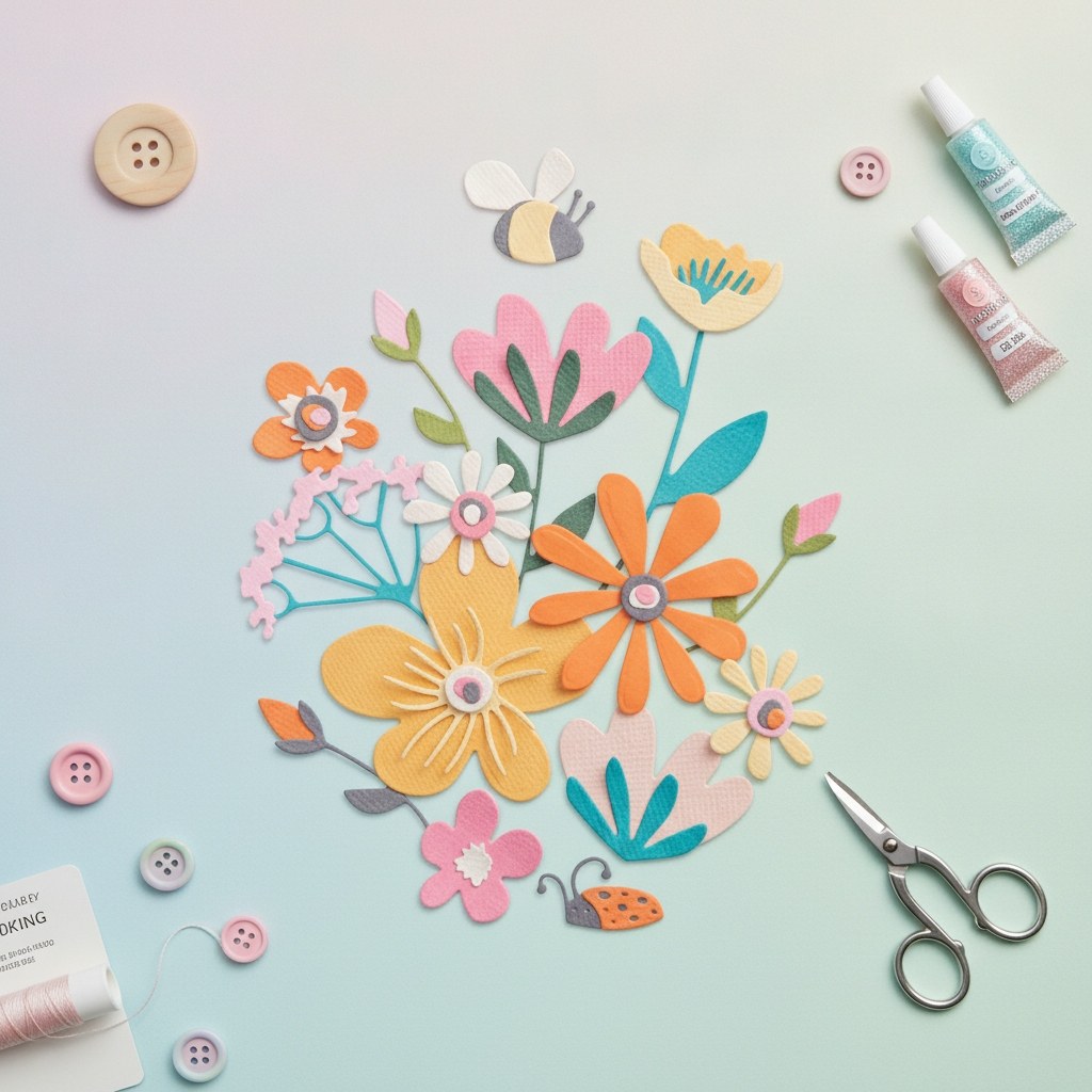 Thinlits Stanzset 16 Stück - Fabelhafte kühne Blumen - Kidis Art