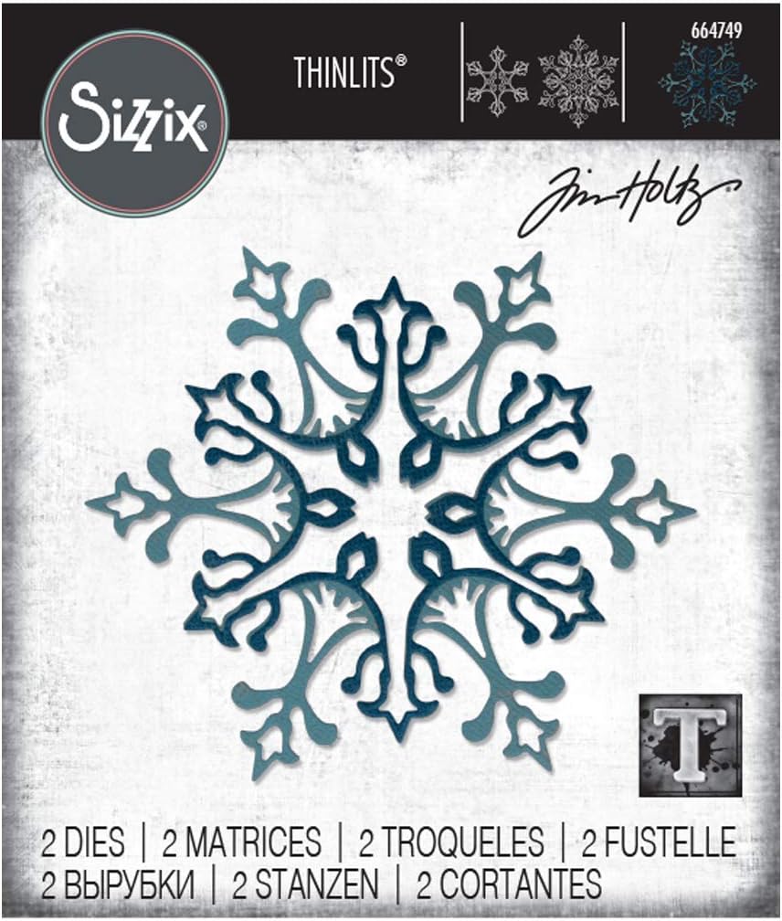 Thinlits Stanzset 2 Stück - Schneeflocke by Tim Holtz - Kidis Art