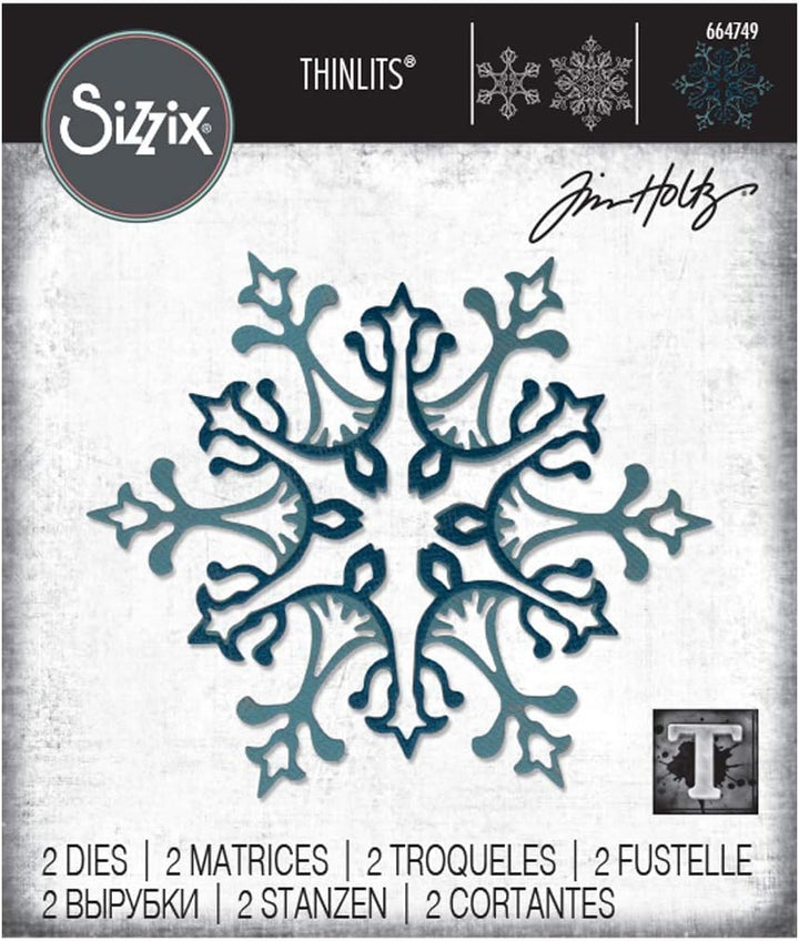 Thinlits Stanzset 2 Stück - Schneeflocke by Tim Holtz - Kidis Art