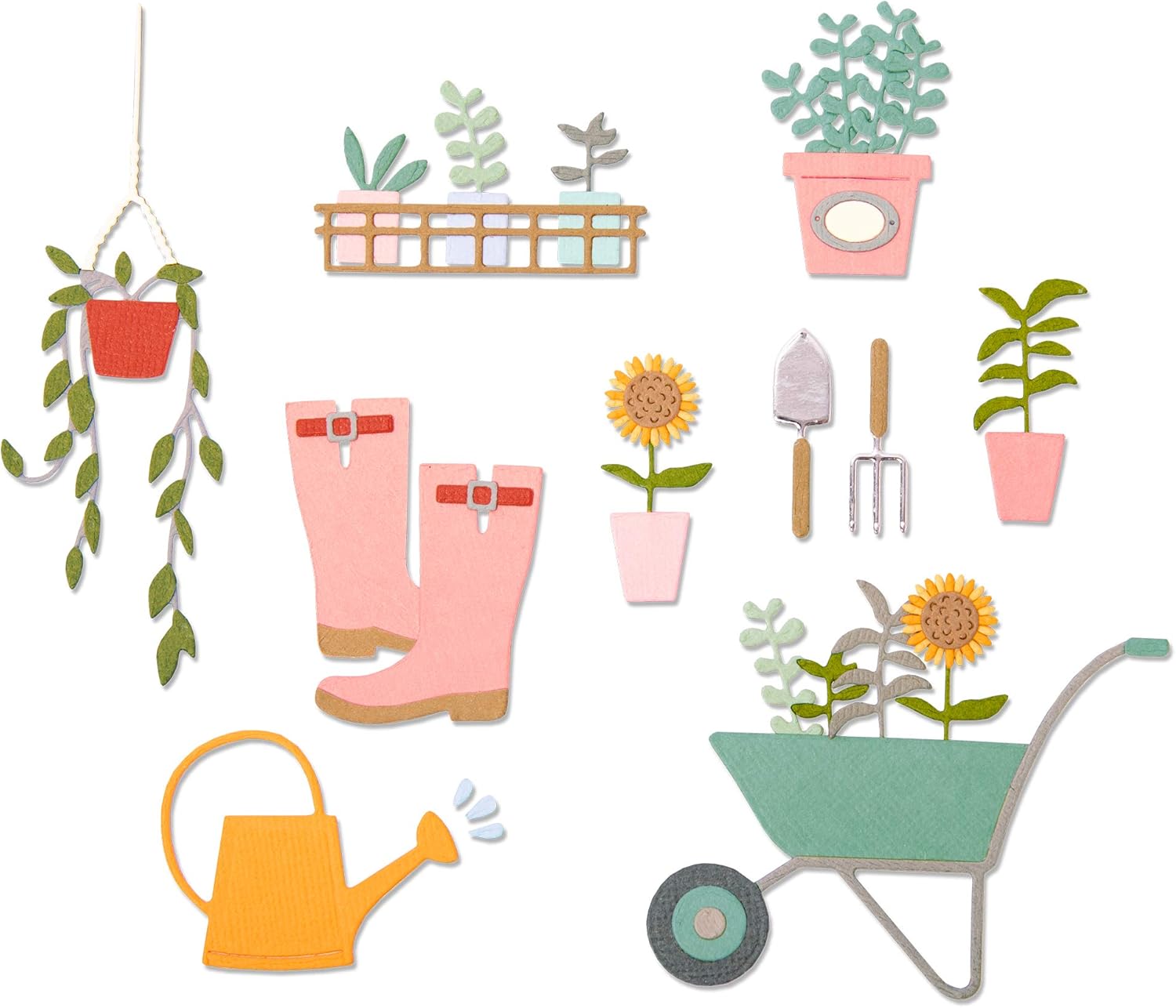 Thinlits Stanzset 23 Stück - Gartenarbeit by Sophie Giular - Kidis Art