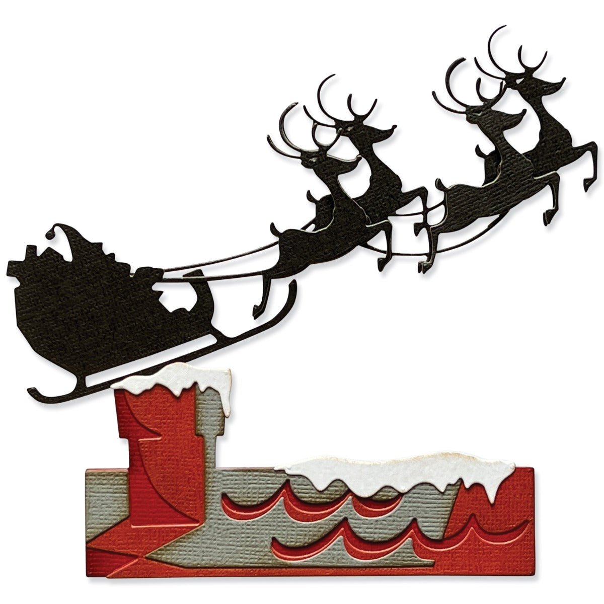 Thinlits Stanzset 3 Stück - Renntierschlitten by Tim Holtz - Kidis Art