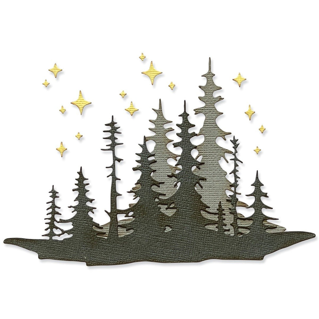 Thinlits Stanzset 3 Stück - Waldschatten von Tim Holtz - Kidis Art
