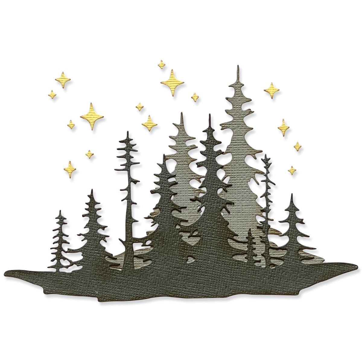 Thinlits Stanzset 3 Stück - Waldschatten von Tim Holtz - Kidis Art
