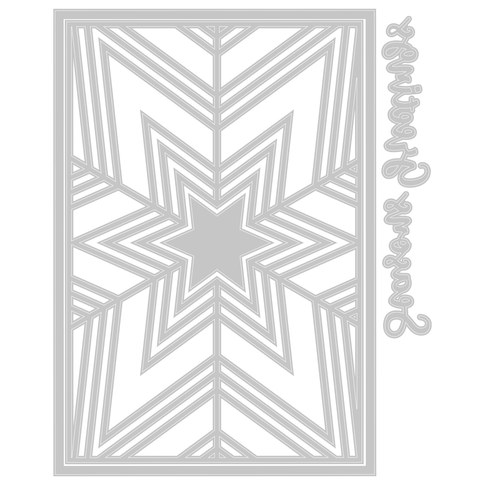 Thinlits Stanzset 5Stk. - Cosmopolitan Weihnachten, Star Bright von Stacey Park - Kidis Art