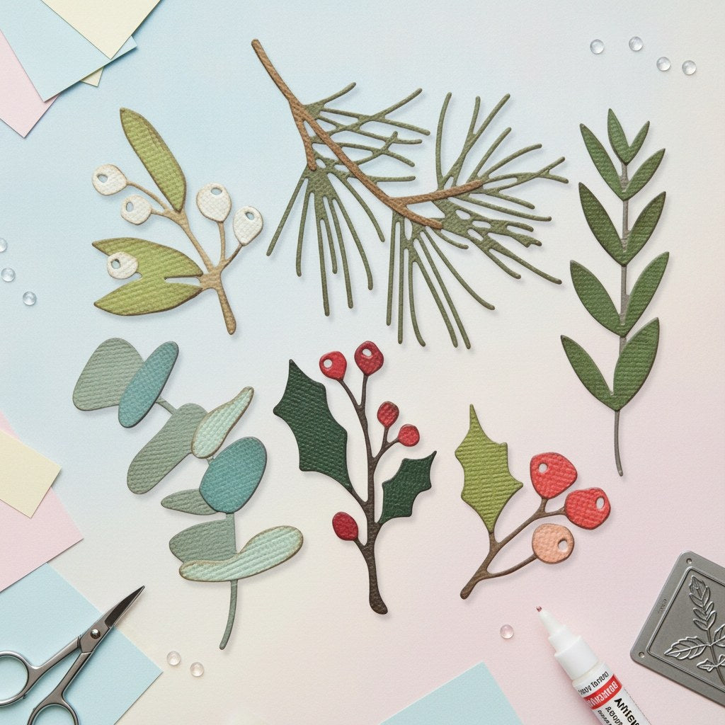 Thinlits Stanzset 6 Stück - Festliche Versammlungen von Tim Holtz - Kidis Art
