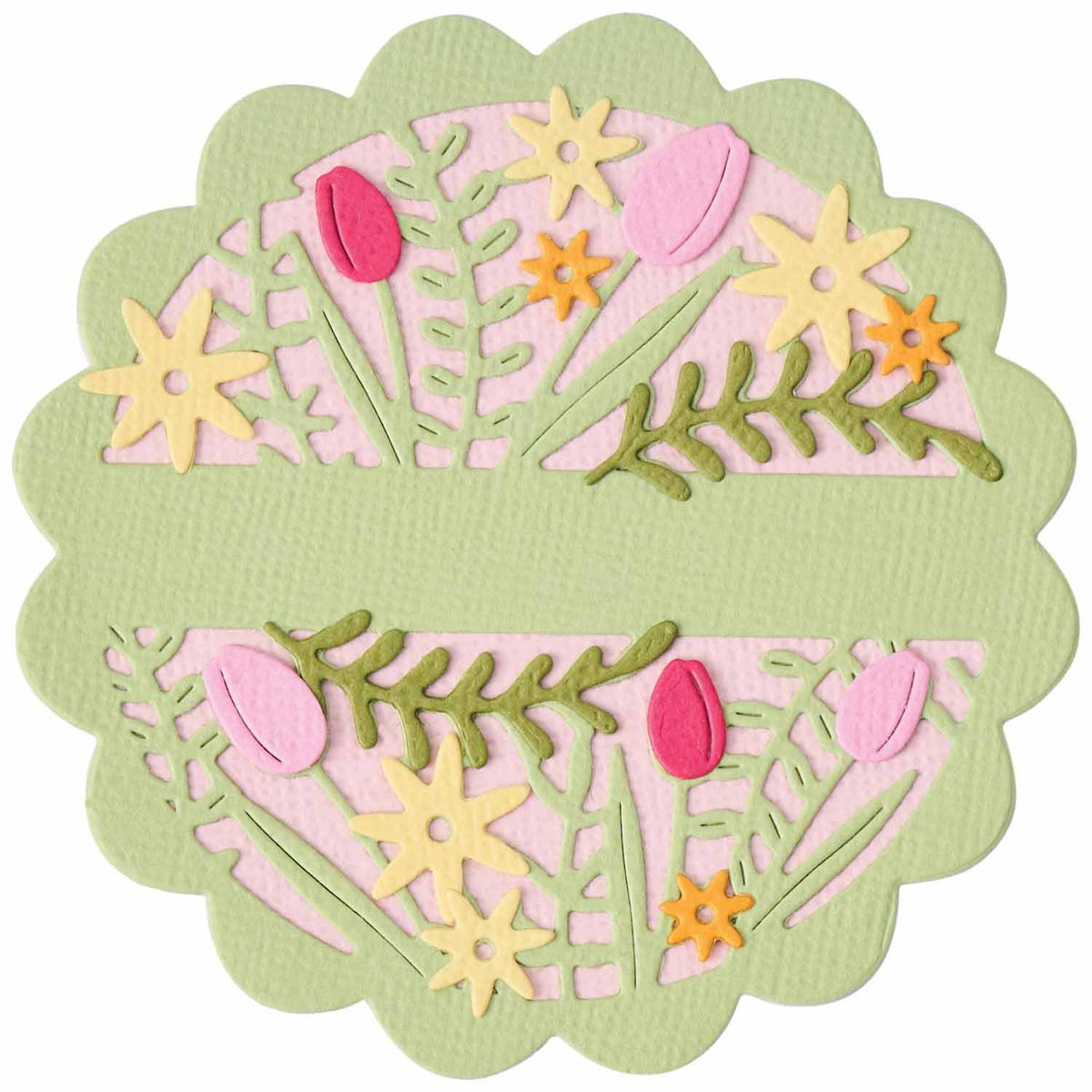 Thinlits Stanzset 6Stück - Tulips & Blooms Circle by Catherine Pooler - Kidis Art