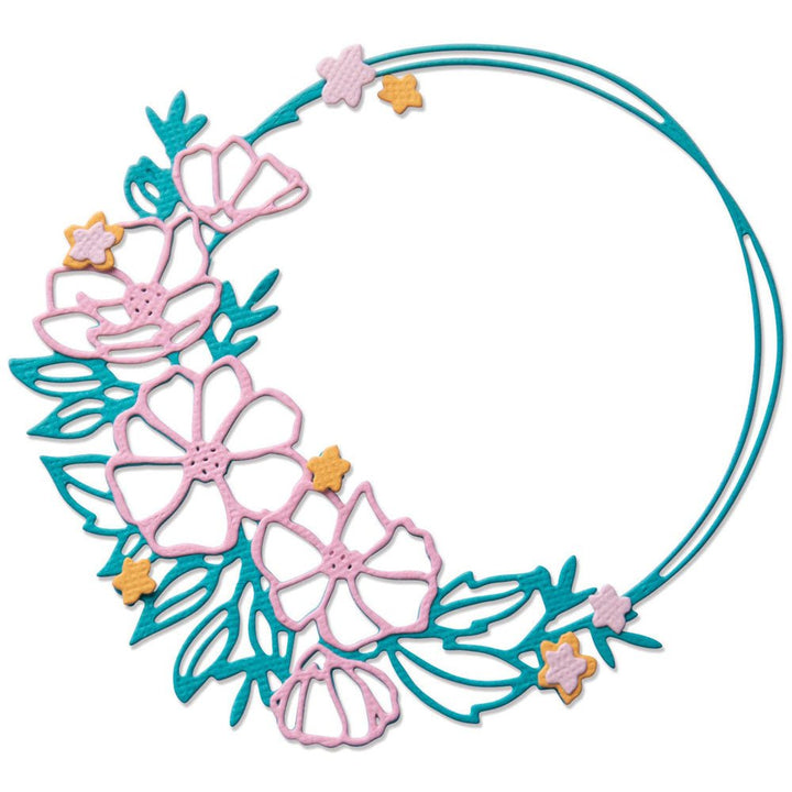 Thinlits Stanzset 7 Stück - Blumenkranz - Kidis Art