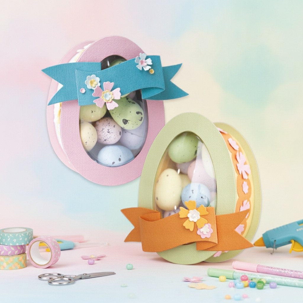 Thinlits Stanzset 9 Stück - Ostereier Box Jennifer Ogborn - Kidis Art