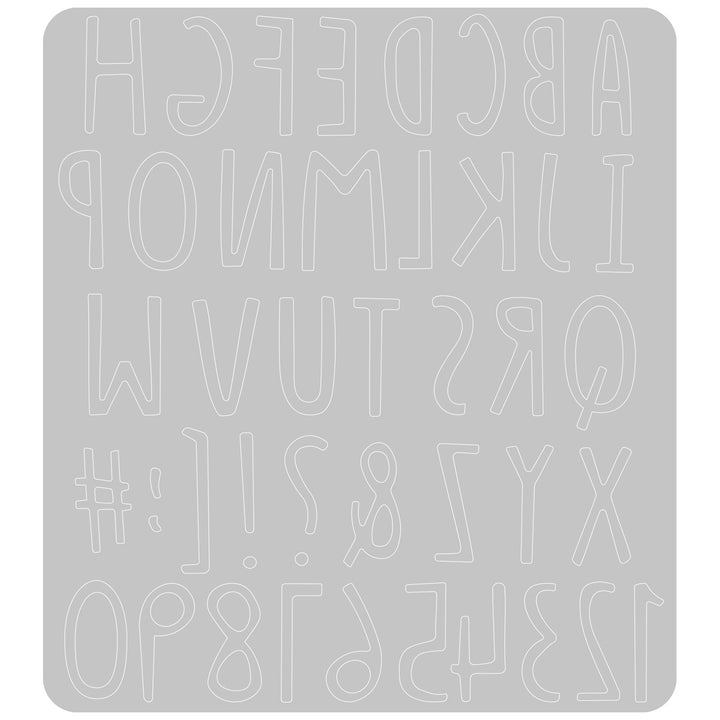 Thinlits Stanzset - Handgezeichnetes Alphabet - Kidis Art
