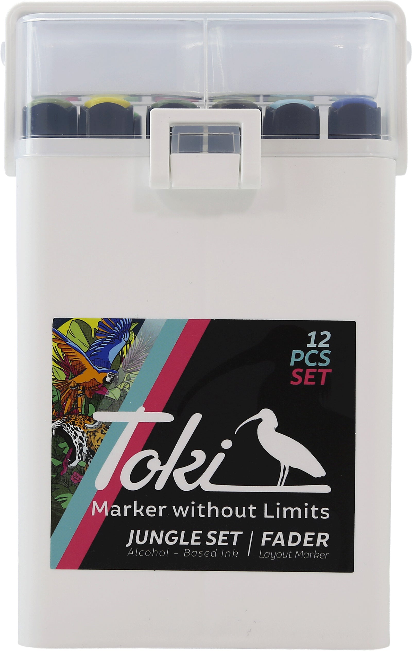 Toki Fader Marker 12er Jungle Set
