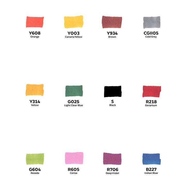 Toki Fader Marker 12er Basic Set - Kidis Art