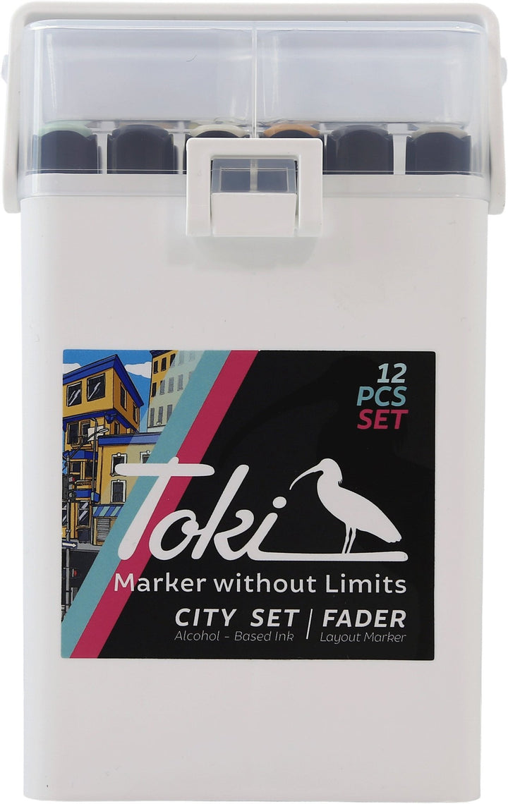 Toki Fader Marker 12er City Set - Kidis Art