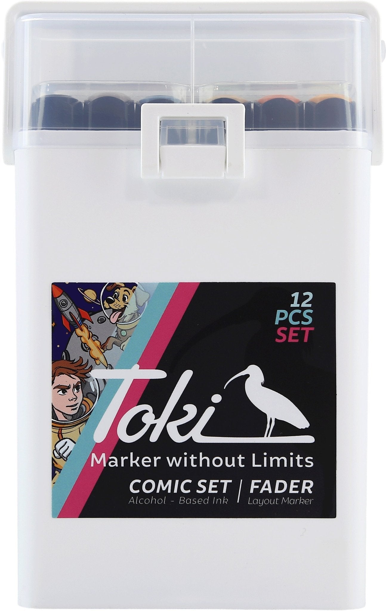 Toki Fader Marker 12er Comic Set - Kidis Art
