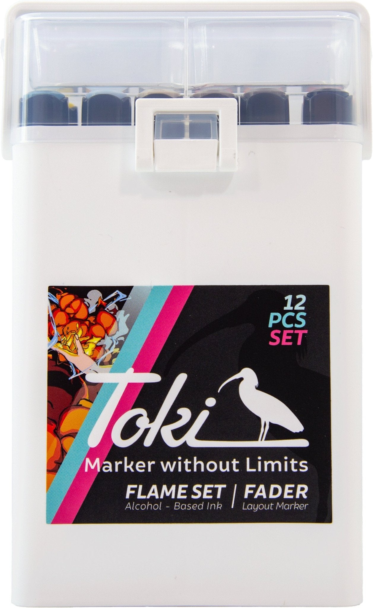 Toki Fader Marker 12er Flame Set - Kidis Art