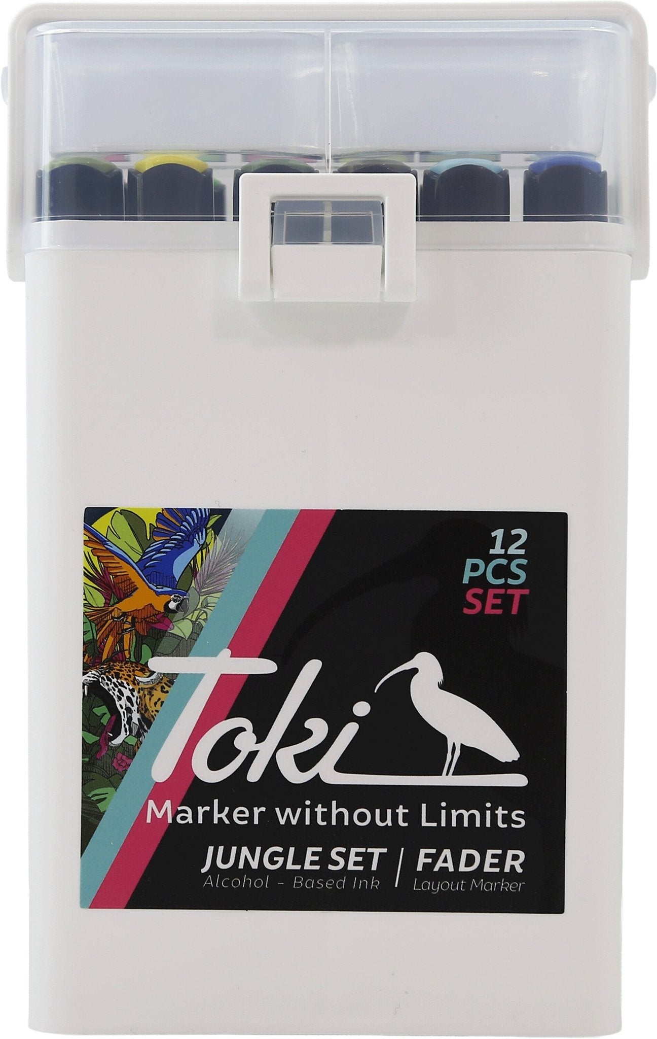 Toki Fader Marker 12er Jungle Set - Kidis Art