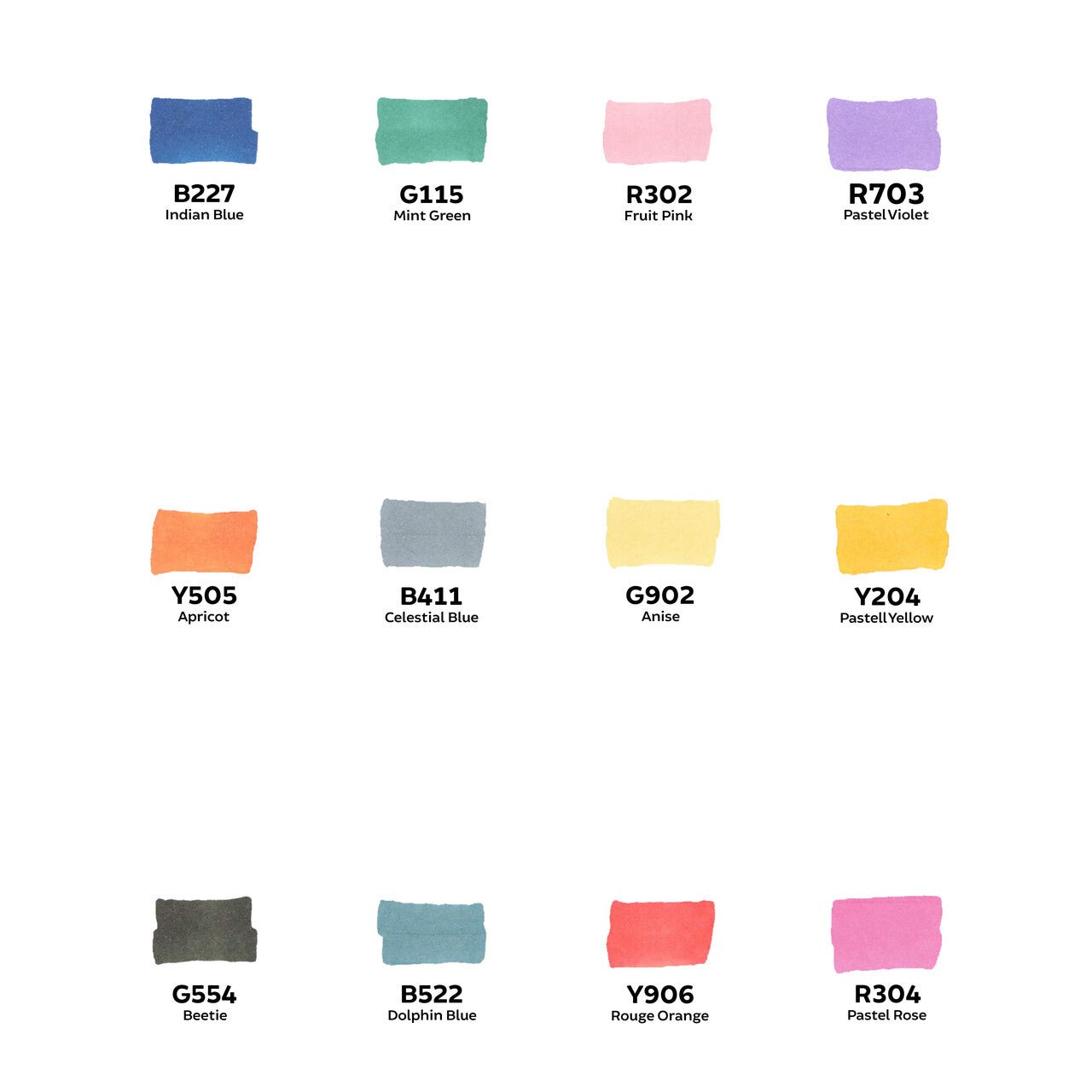 Toki Fader Marker 12er Manga Set - Kidis Art