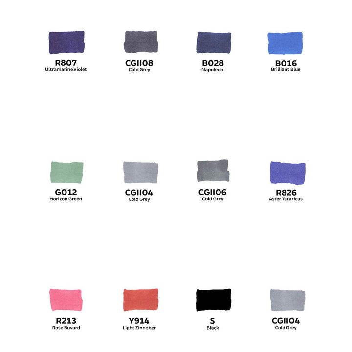 Toki Fader Marker 12er Smokey Set - Kidis Art