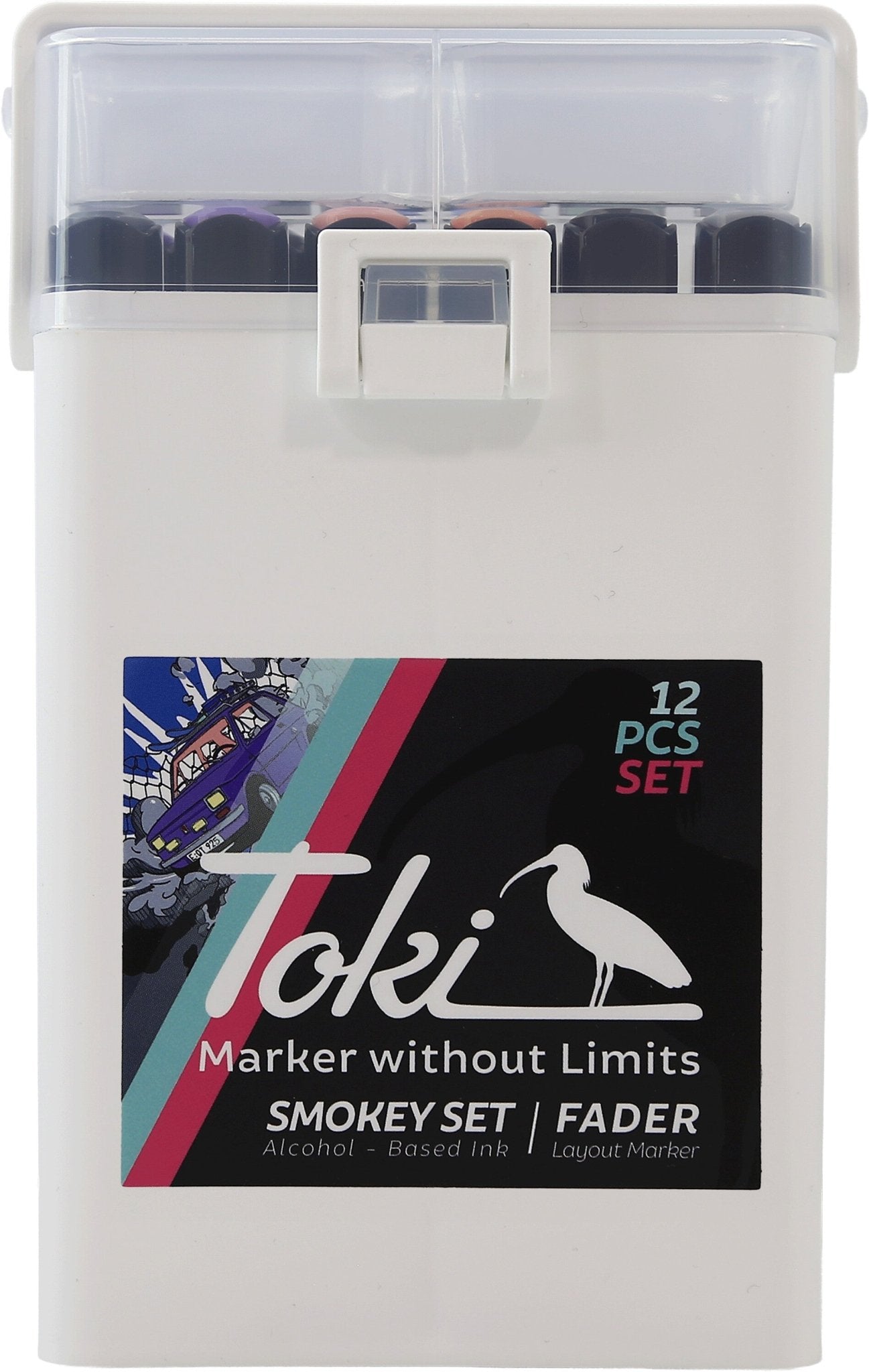 Toki Fader Marker 12er Smokey Set - Kidis Art