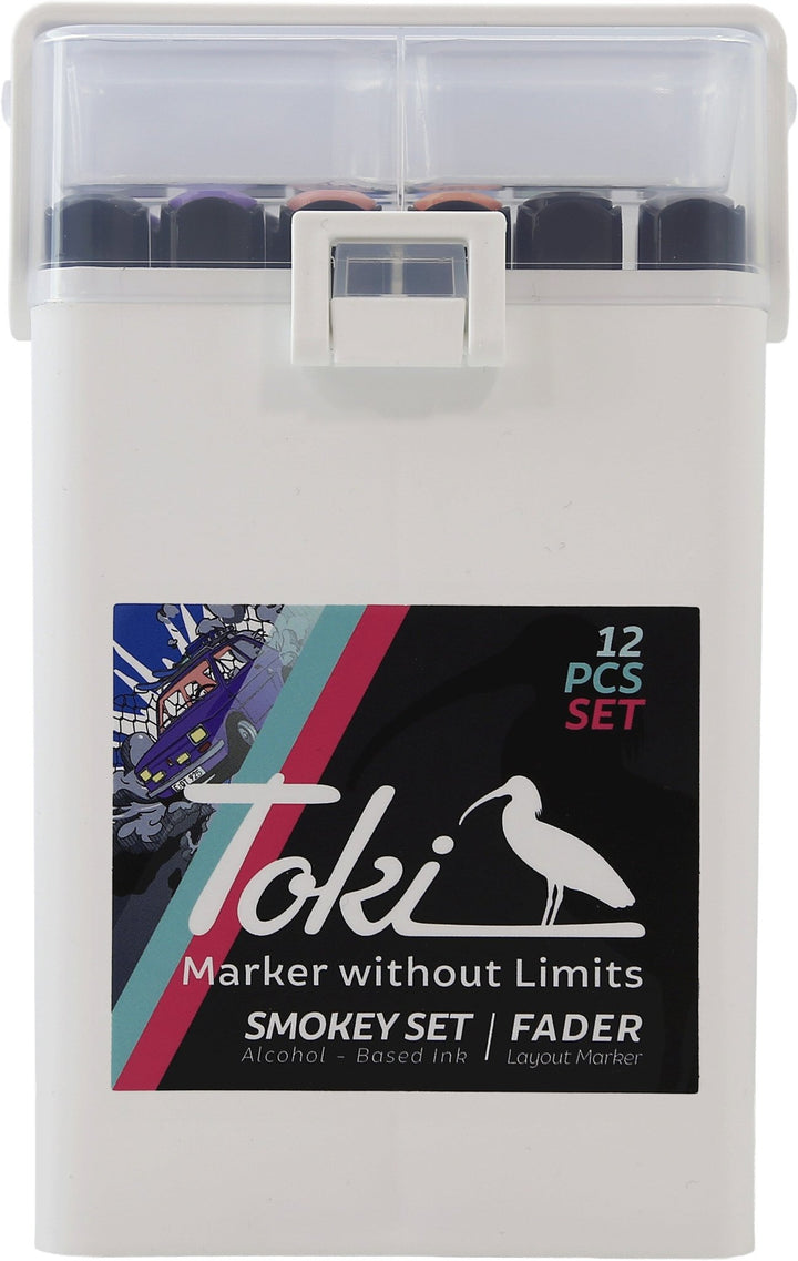 Toki Fader Marker 12er Smokey Set - Kidis Art