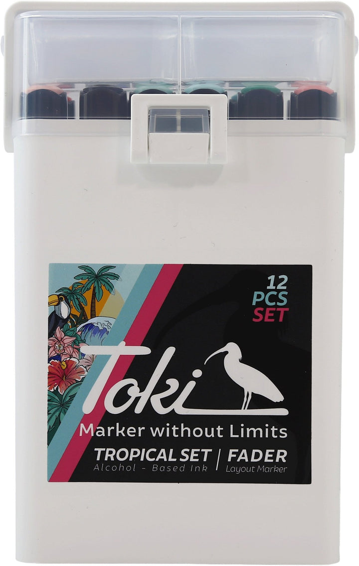 Toki Fader Marker 12er Tropical Set - Kidis Art